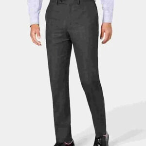 DNKY Men's Charcoal Dress Pants 100% Wool Sz 34x32